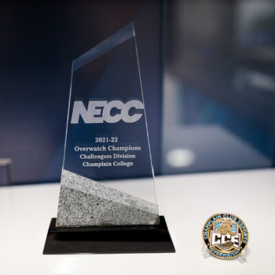 NECC 2021-22 Overwatch Champions Challengers Division trophy